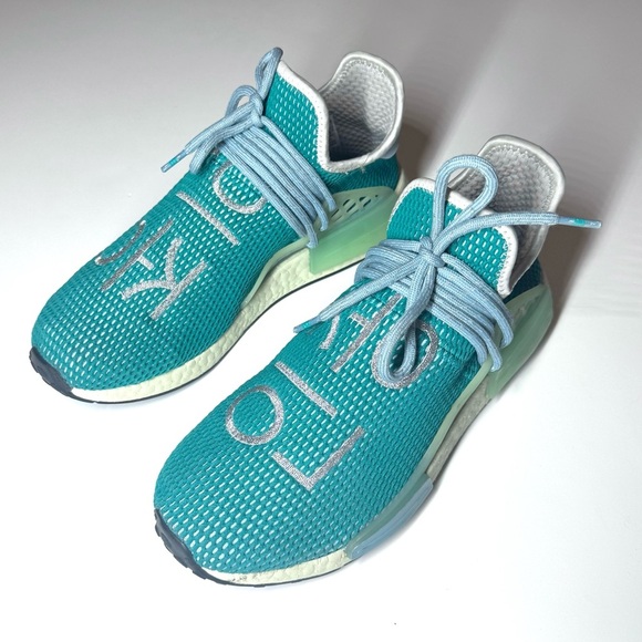 Adidas Pharrell Williams x NMD Human Race Dash Green Men's Sneakers Size- 9 - Picture 6 of 10